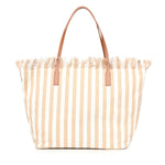 Borsa City in canvas a righe CBF0001 01763L MC2 SAINT BARTH 
