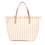 Borsa City in canvas a righe CBF0001 01763L MC2 SAINT BARTH 