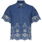 Camicia Clementine in chambray con ricamo CEM0001 00473L MC2 SAINT BARTH 
