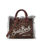Borsa Colette in canvas con stampa leopardata COL0001 00190L MC2 SAINT BARTH 