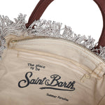 Borsa Colette in canvas con stampa leopardata COL0001 00190L MC2 SAINT BARTH 