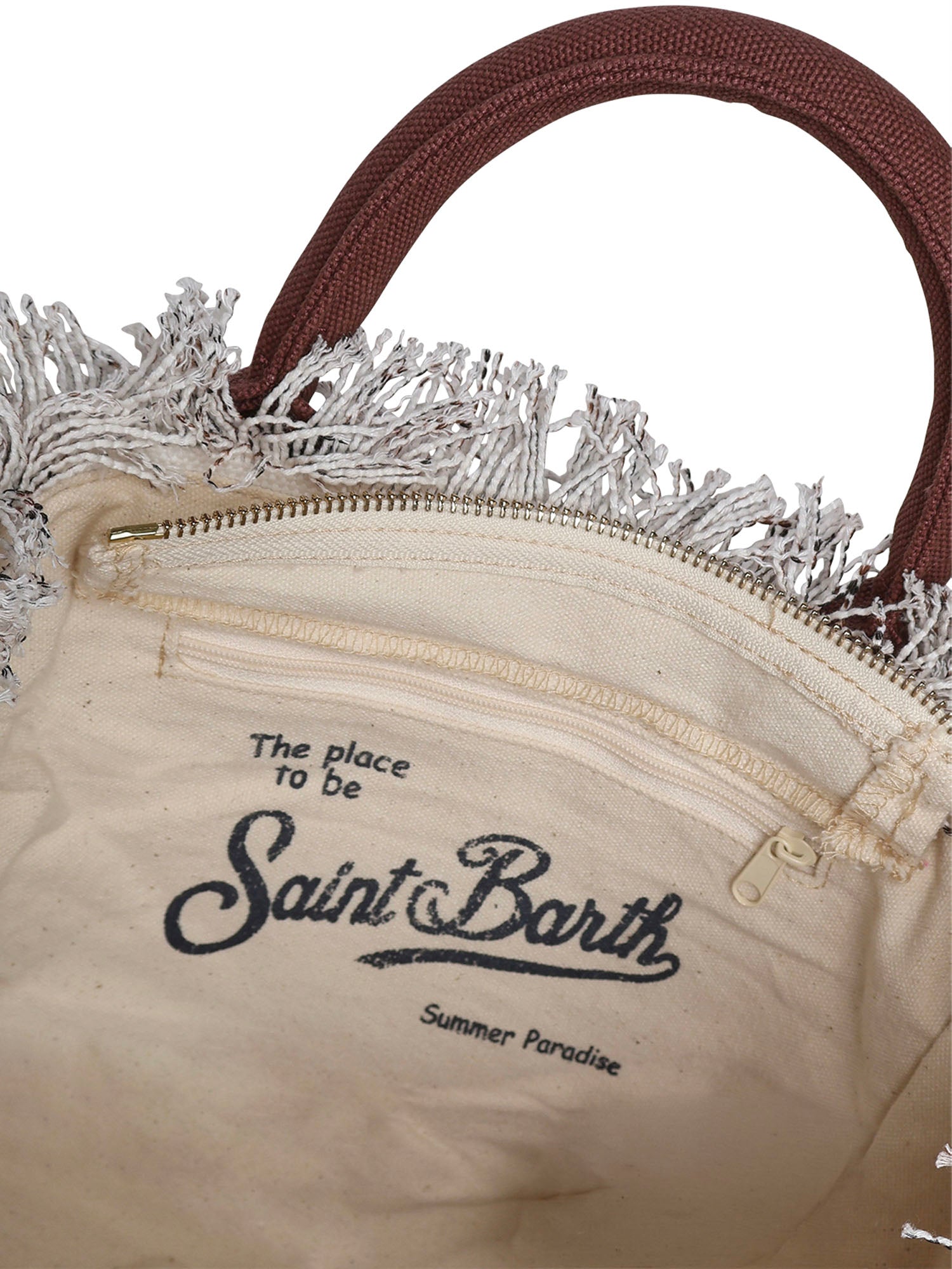 Borsa Colette in canvas con stampa leopardata COL0001 00190L MC2 SAINT BARTH 
