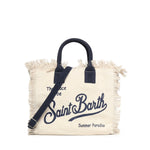 Borsa Colette in canvas con frange COL0001 02564L MC2 SAINT BARTH 