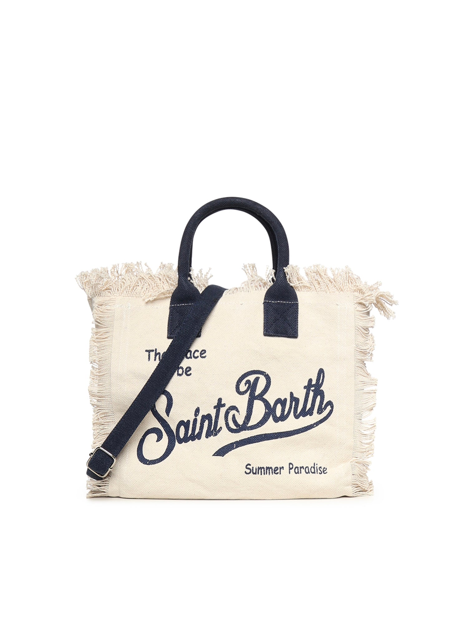 Borsa Colette in canvas con frange COL0001 02564L MC2 SAINT BARTH 
