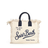 Borsa Colette in canvas con frange COL0001 02564L MC2 SAINT BARTH 