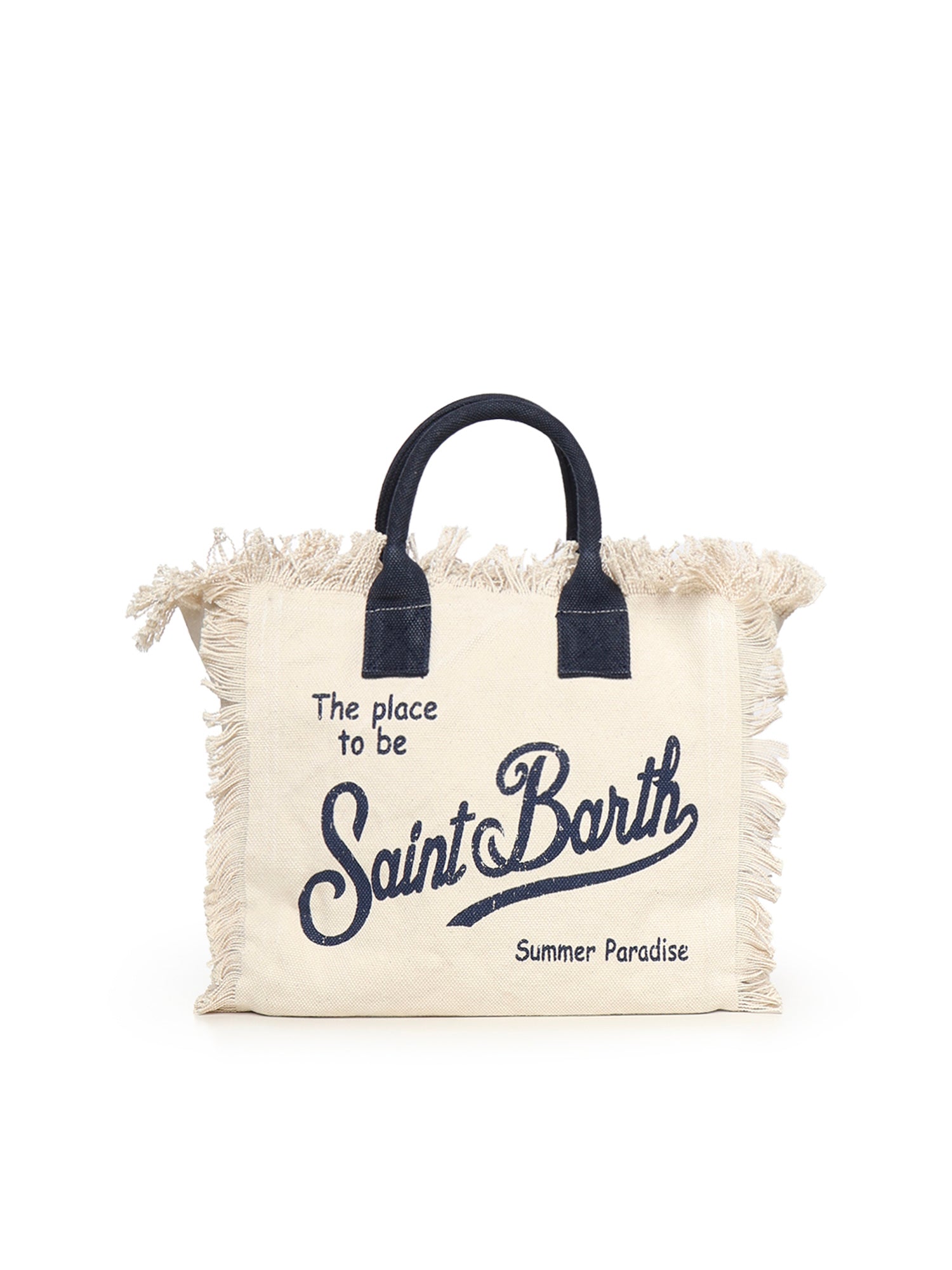 Borsa Colette in canvas con frange COL0001 02564L MC2 SAINT BARTH 