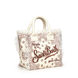 Borsa Colette in canvas con frange COL0001 02565L MC2 SAINT BARTH 