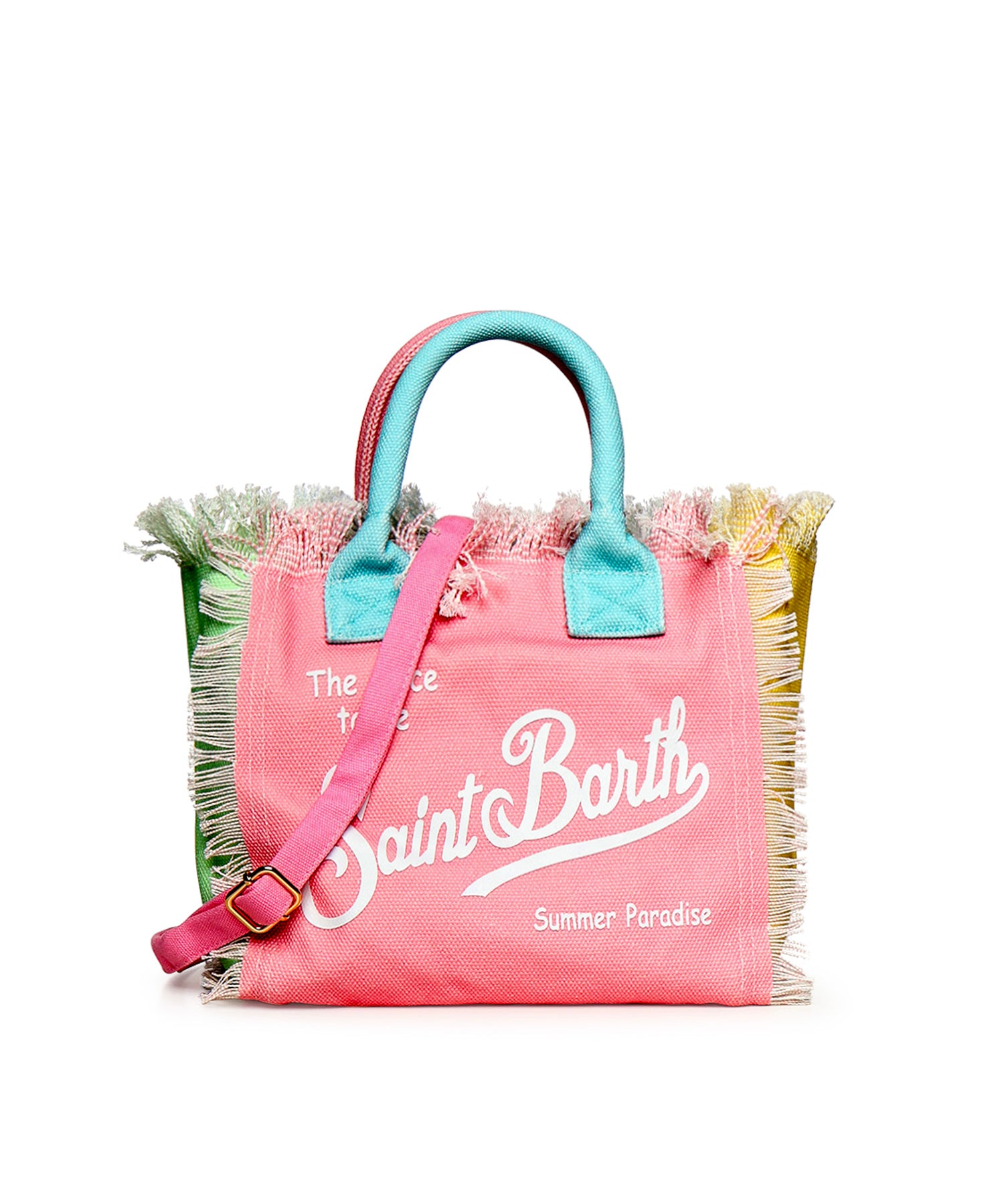Borsa Colette in canvas con frange COL0001 02575L MC2 SAINT BARTH 
