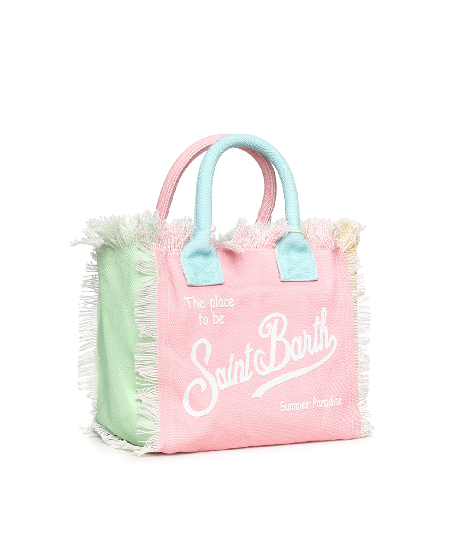 Borsa Colette in canvas con frange COL0001 02575L MC2 SAINT BARTH 