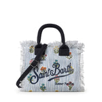 Borsa Colette in canvas con frange COL0001 02587L MC2 SAINT BARTH 