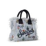 Borsa Colette in canvas con frange COL0001 02587L MC2 SAINT BARTH 