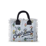 Borsa Colette in canvas con frange COL0001 02587L MC2 SAINT BARTH 