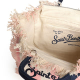 Borsa Colette in canvas a righe COL0001 02626L MC2 SAINT BARTH 