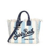 Borsa Colette in canvas a righe COL0001 02629L MC2 SAINT BARTH 