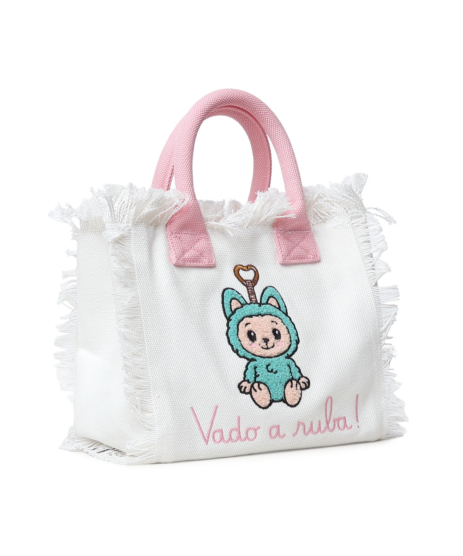 Borsa Colette in canvas con ricamo Labubu COL0001 02634L MC2 SAINT BARTH 