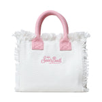 Borsa Colette in canvas con ricamo Labubu COL0001 02634L MC2 SAINT BARTH 