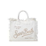 Borsa Colette in canvas con logo COL0001 08246L MC2 SAINT BARTH 