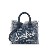 Borsa Colette in canvas con stampa bandana COL0001 09488L MC2 SAINT BARTH 