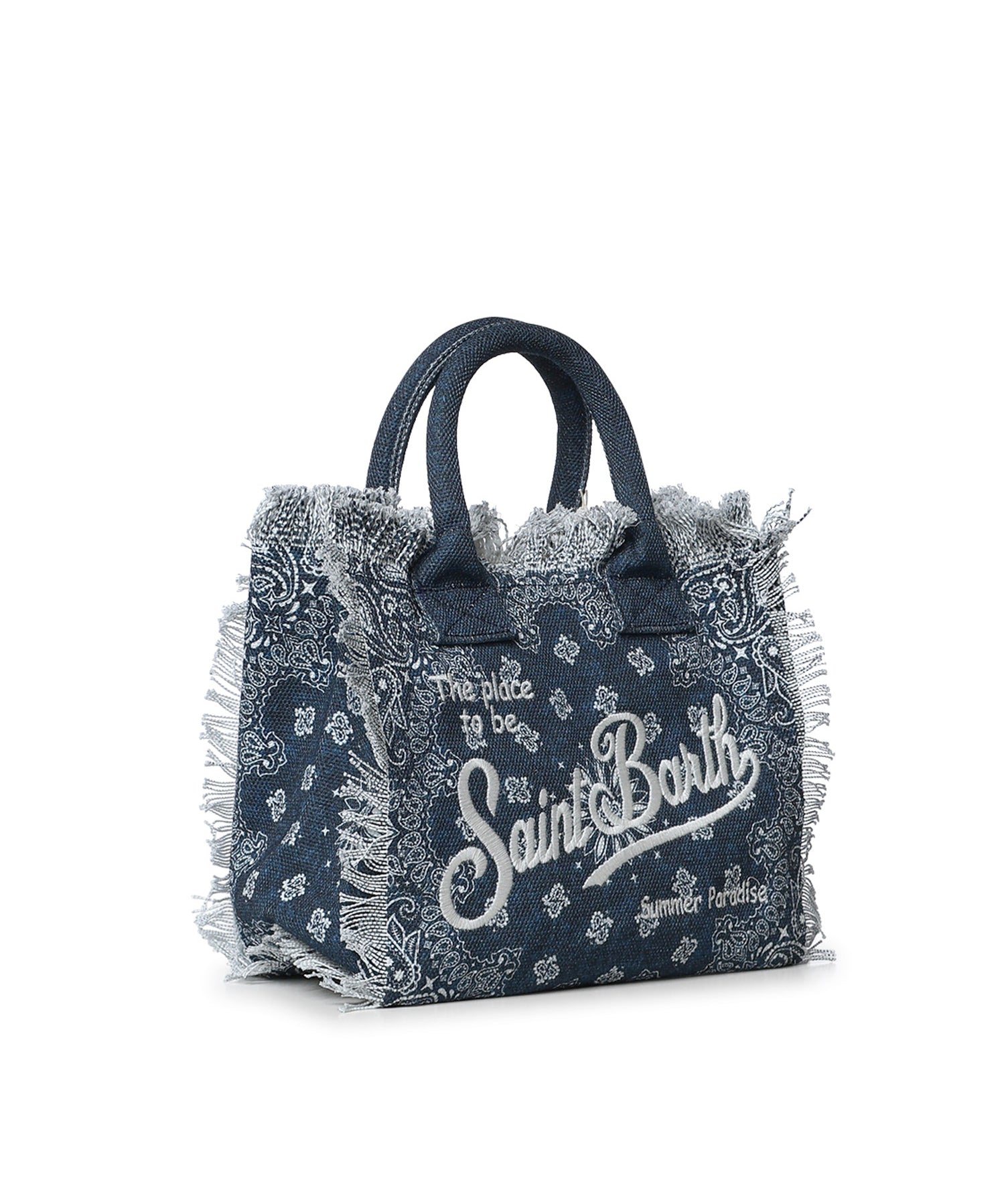 Borsa Colette in canvas con stampa bandana COL0001 09488L MC2 SAINT BARTH 