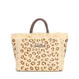 Borsa Colette in tessuto effetto paglia con ricamo leopardato COL0017 00349L MC2 SAINT BARTH 