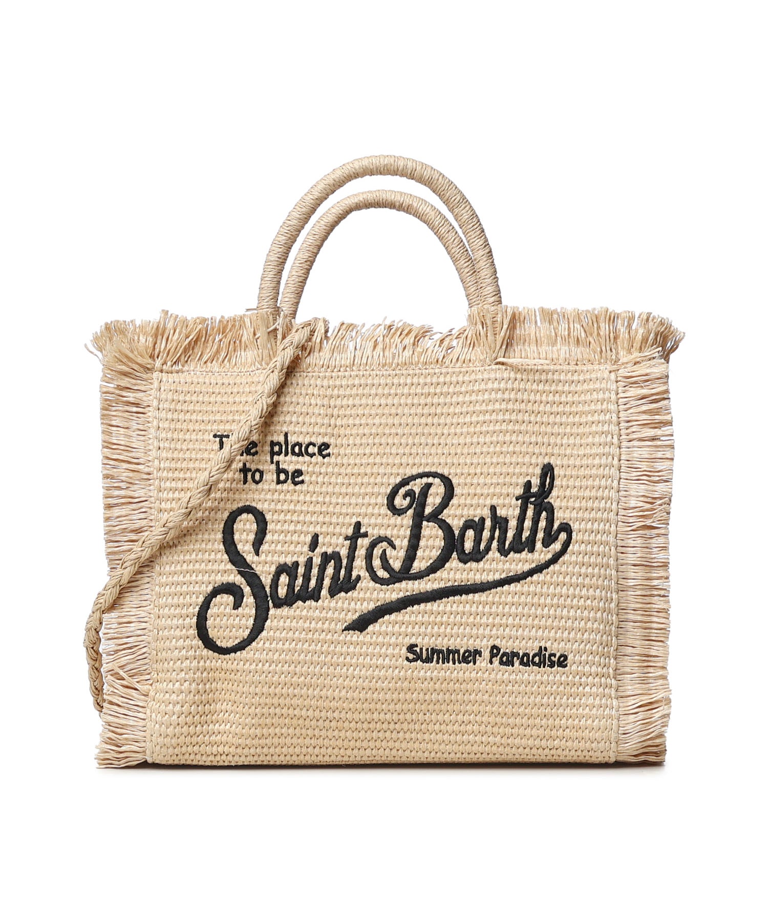 Borsa Colette effetto paglia con logo COL0017 00421L MC2 SAINT BARTH 