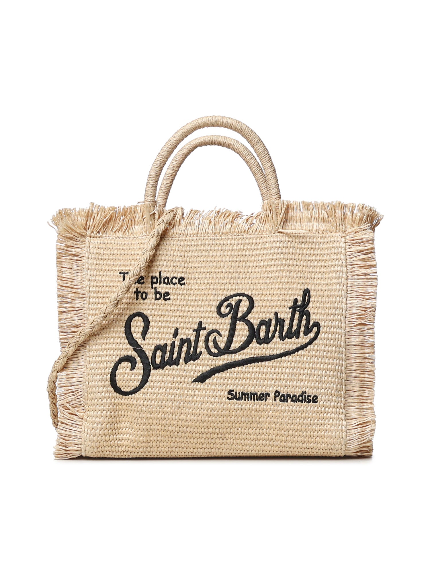 Borsa Colette effetto paglia con logo COL0017 00421L MC2 SAINT BARTH 