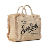 Borsa Colette effetto paglia con logo COL0017 00421L MC2 SAINT BARTH 