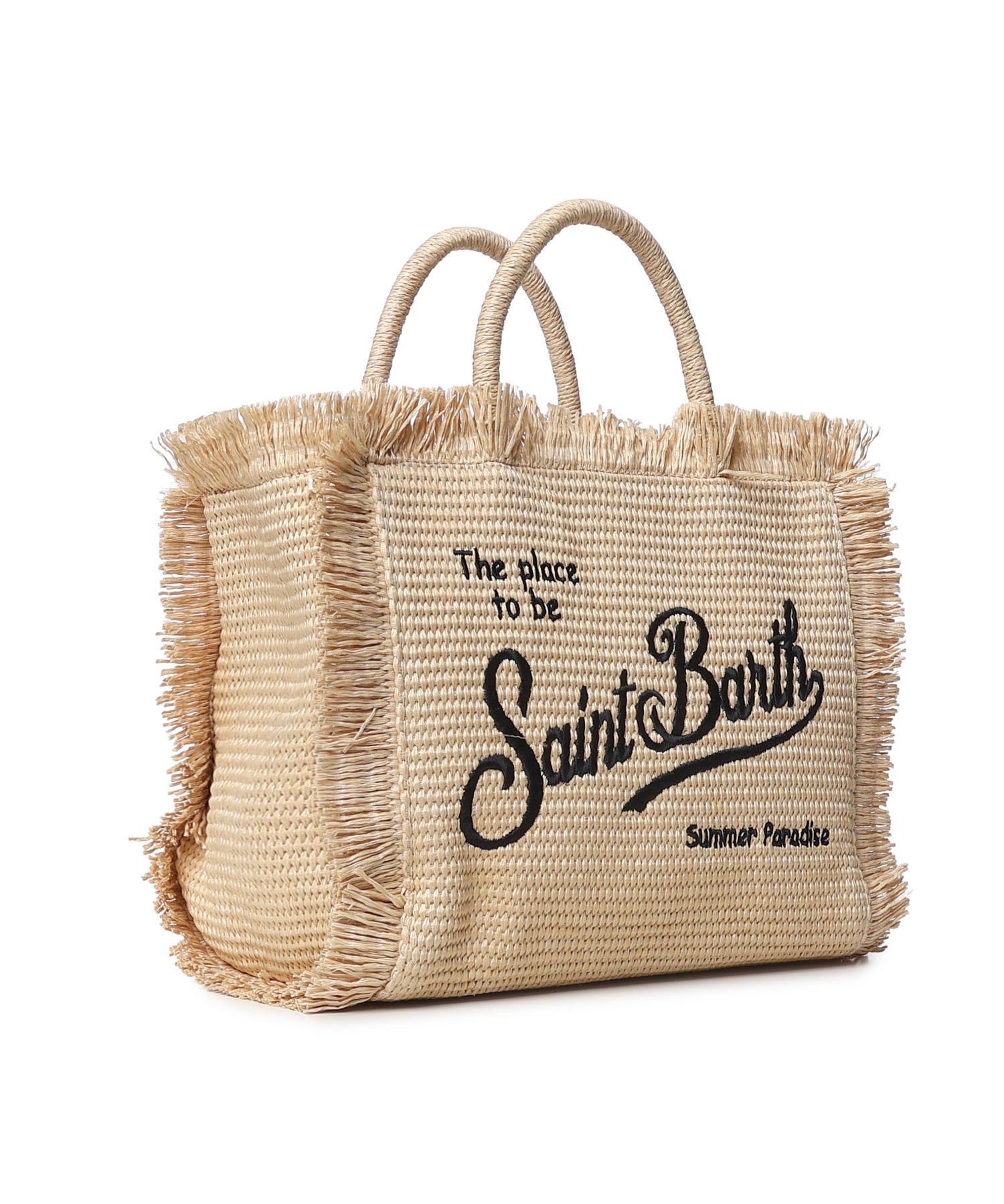 Borsa Colette effetto paglia con logo COL0017 00421L MC2 SAINT BARTH 