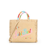 Borsa Colette in tessuto effetto paglia con logo COL0017 02737L MC2 SAINT BARTH 