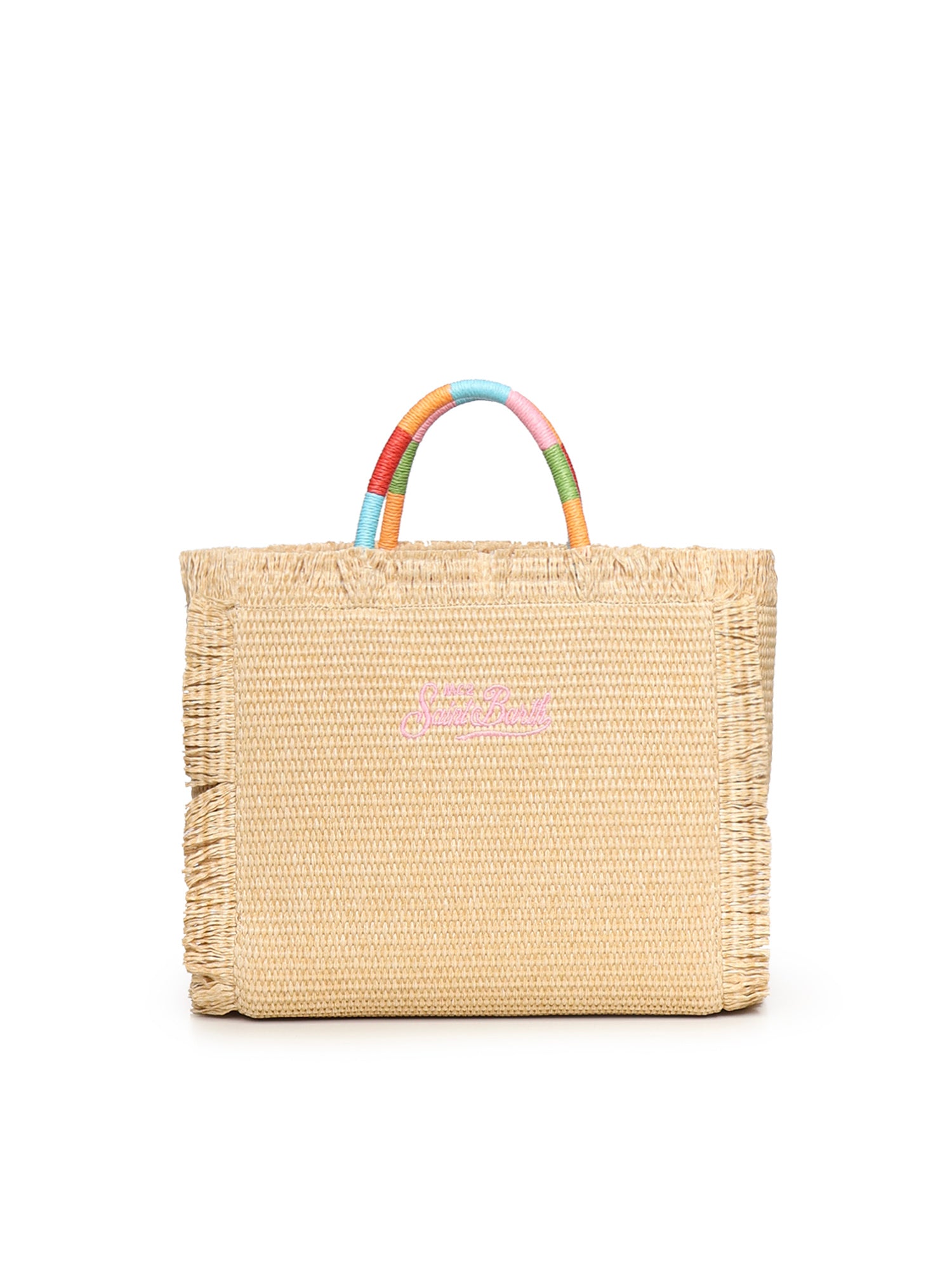 Borsa Colette in tessuto effetto paglia con logo COL0017 02737L MC2 SAINT BARTH 