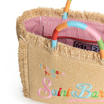 Borsa Colette in tessuto effetto paglia con logo COL0017 02737L MC2 SAINT BARTH 