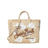 Borsa Colette in tessuto effetto paglia con logo COL0017 03047L MC2 SAINT BARTH 