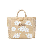 Borsa Colette in tessuto effetto paglia con logo COL0017 03047L MC2 SAINT BARTH 