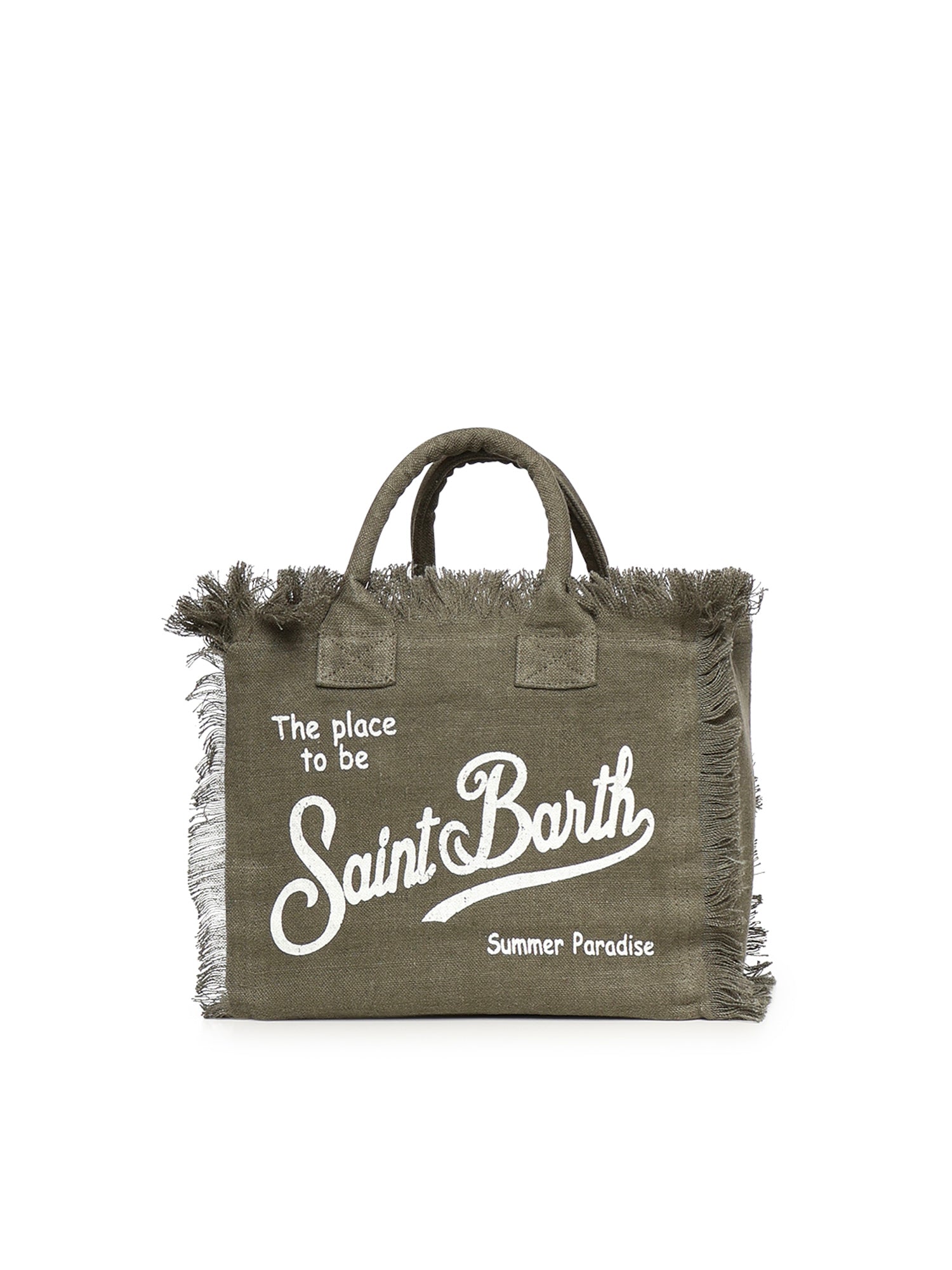 Borsa Colette in lino con logo COL0018 00144L MC2 SAINT BARTH 