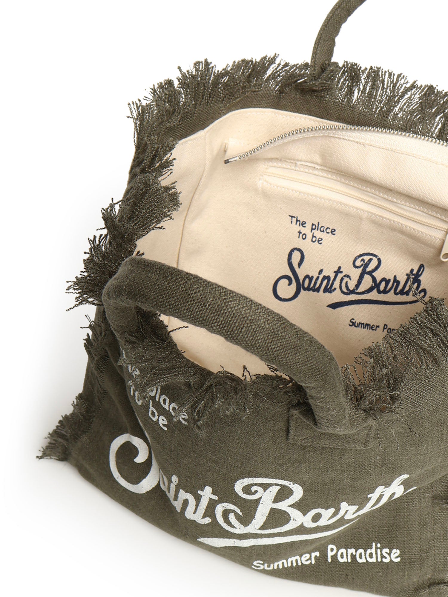 Borsa Colette in lino con logo COL0018 00144L MC2 SAINT BARTH 