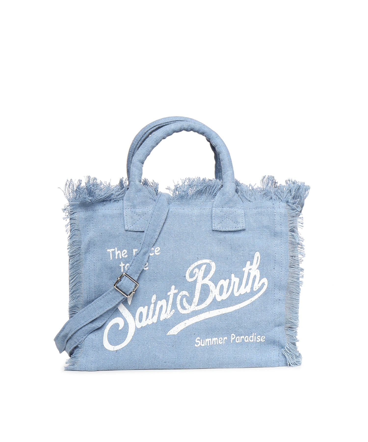 Borsa Colette in lino con logo COL0018 00262L MC2 SAINT BARTH 