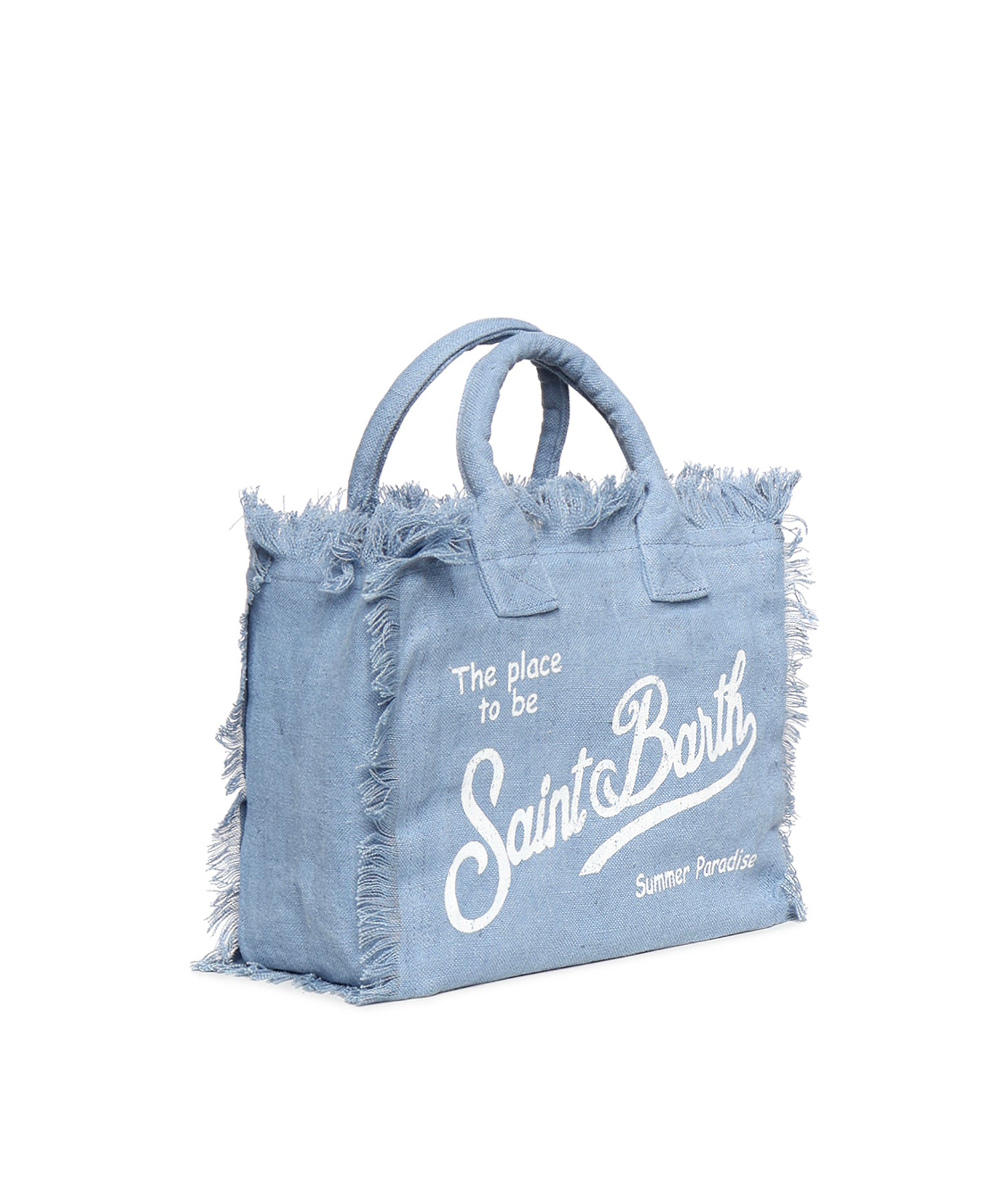 Borsa Colette in lino con logo COL0018 00262L MC2 SAINT BARTH 