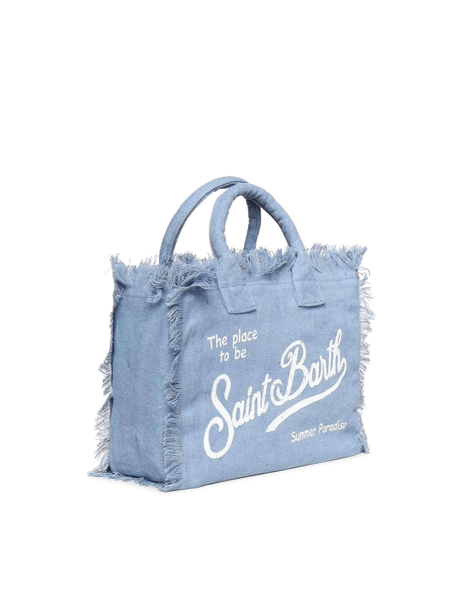 Borsa Colette in lino con logo COL0018 00262L MC2 SAINT BARTH 