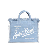 Borsa Colette in lino con logo COL0018 00262L MC2 SAINT BARTH 