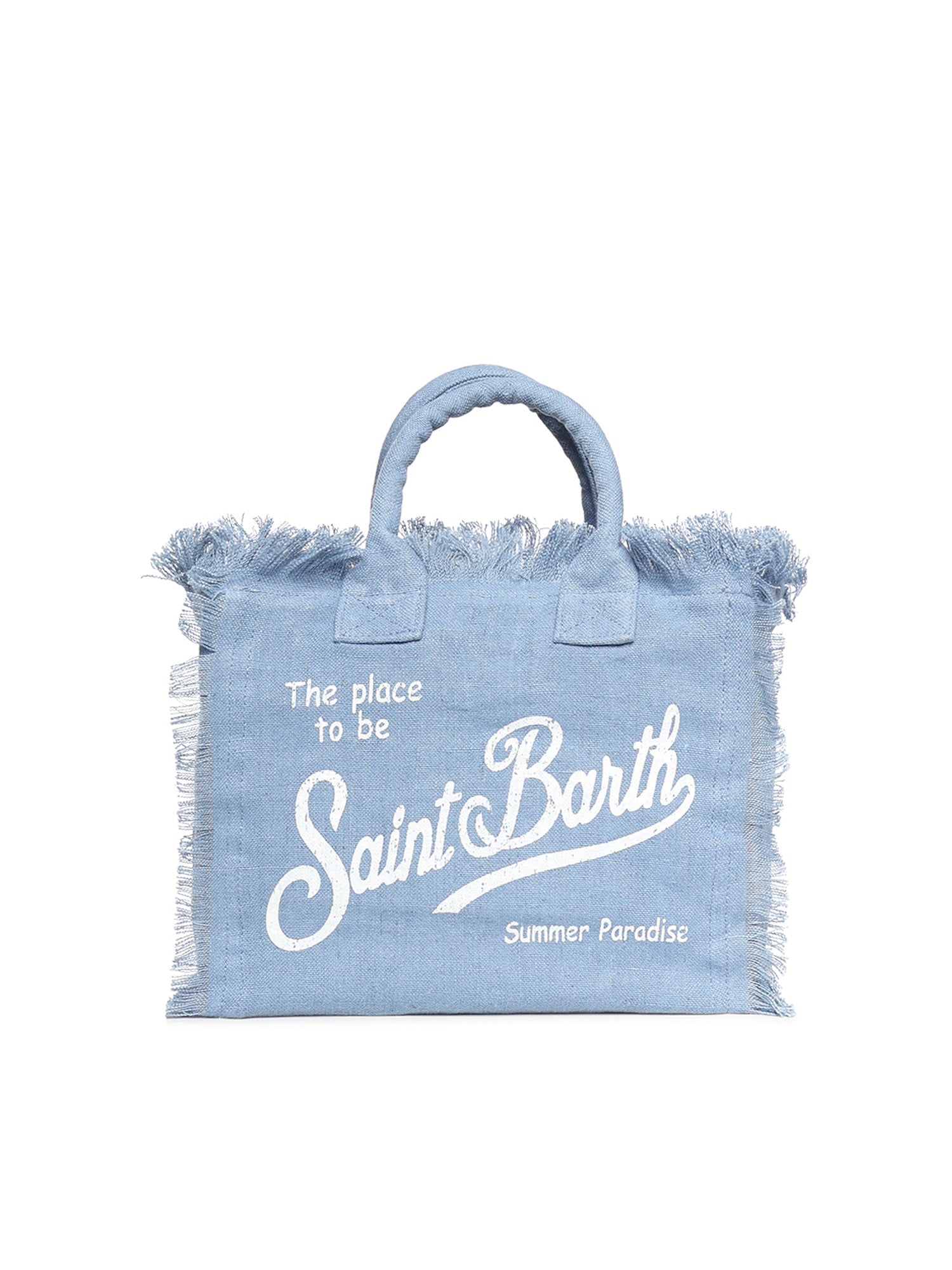 Borsa Colette in lino con logo COL0018 00262L MC2 SAINT BARTH 