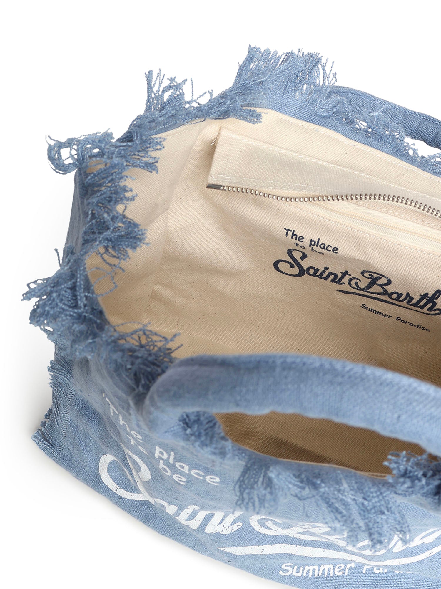 Borsa Colette in lino con logo COL0018 00262L MC2 SAINT BARTH 