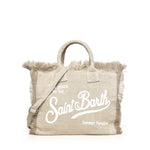 Borsa Colette in lino con logo COL0018 01139L MC2 SAINT BARTH 