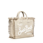 Borsa Colette in lino con logo COL0018 01139L MC2 SAINT BARTH 