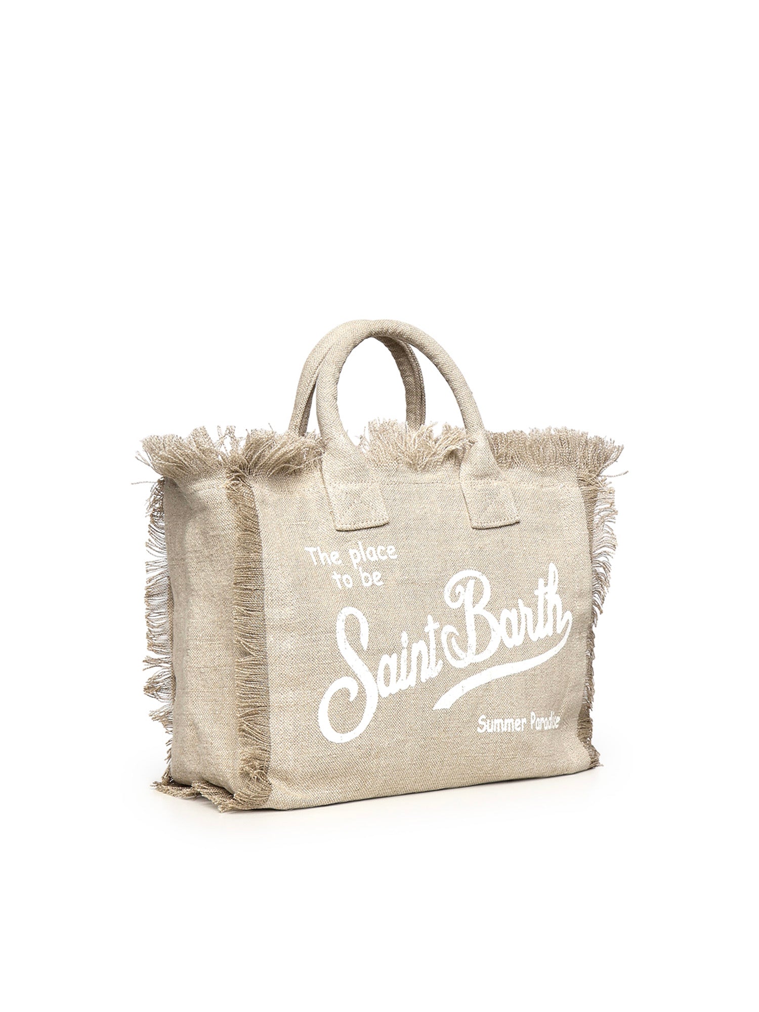 Borsa Colette in lino con logo COL0018 01139L MC2 SAINT BARTH 