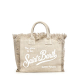Borsa Colette in lino con logo COL0018 01139L MC2 SAINT BARTH 