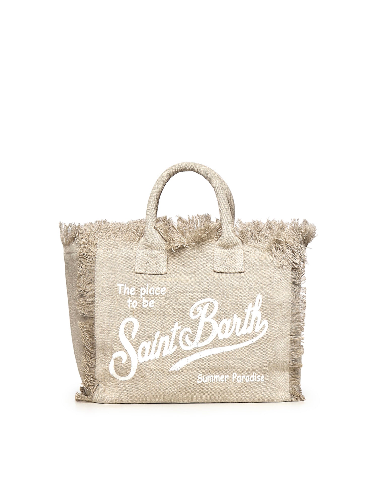 Borsa Colette in lino con logo COL0018 01139L MC2 SAINT BARTH 