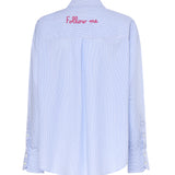 Camicia in cotone a righe CYS0001 00809L MC2 SAINT BARTH 