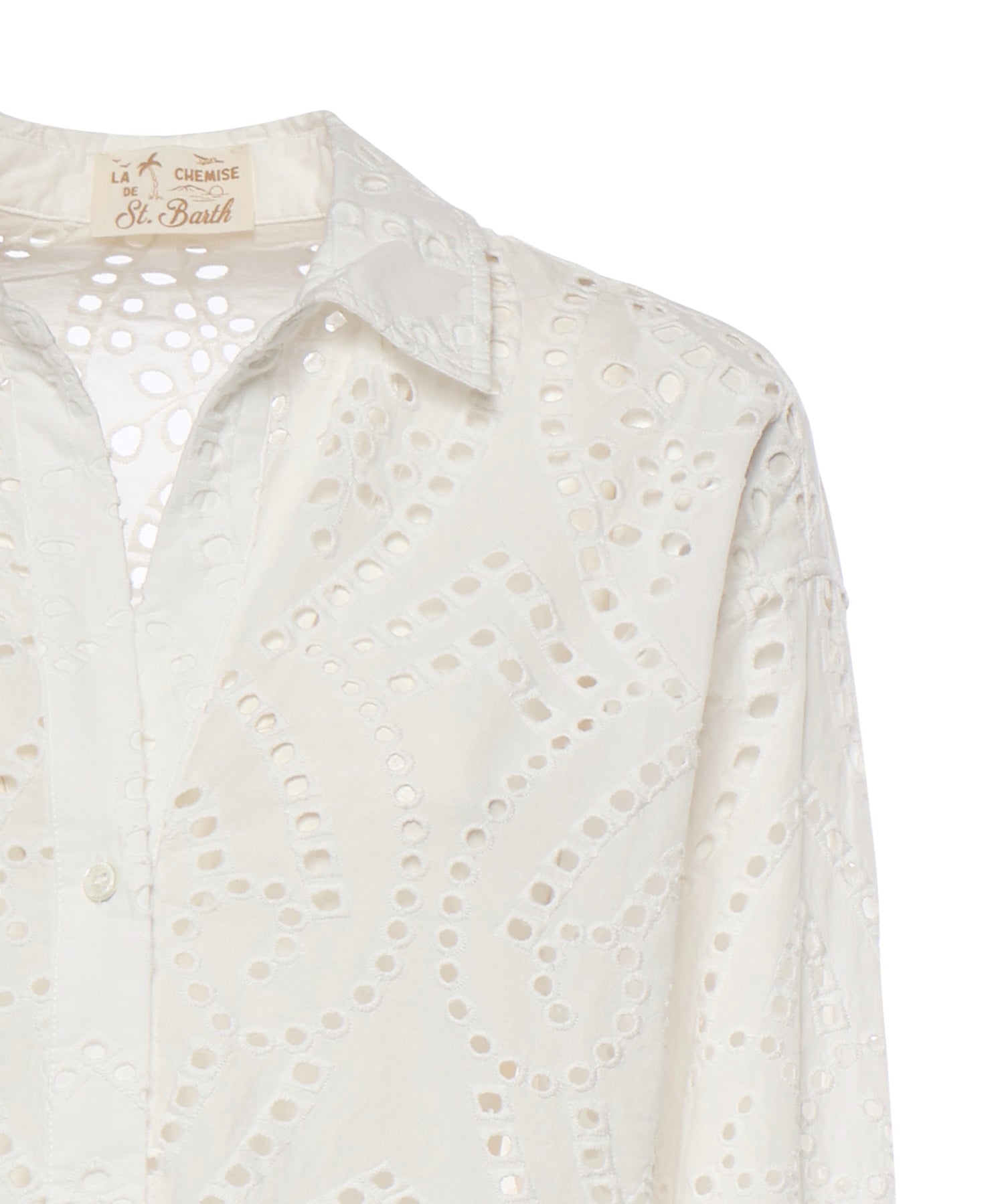 Camicia in cotone sangallo CYS0001 01000L MC2 SAINT BARTH 