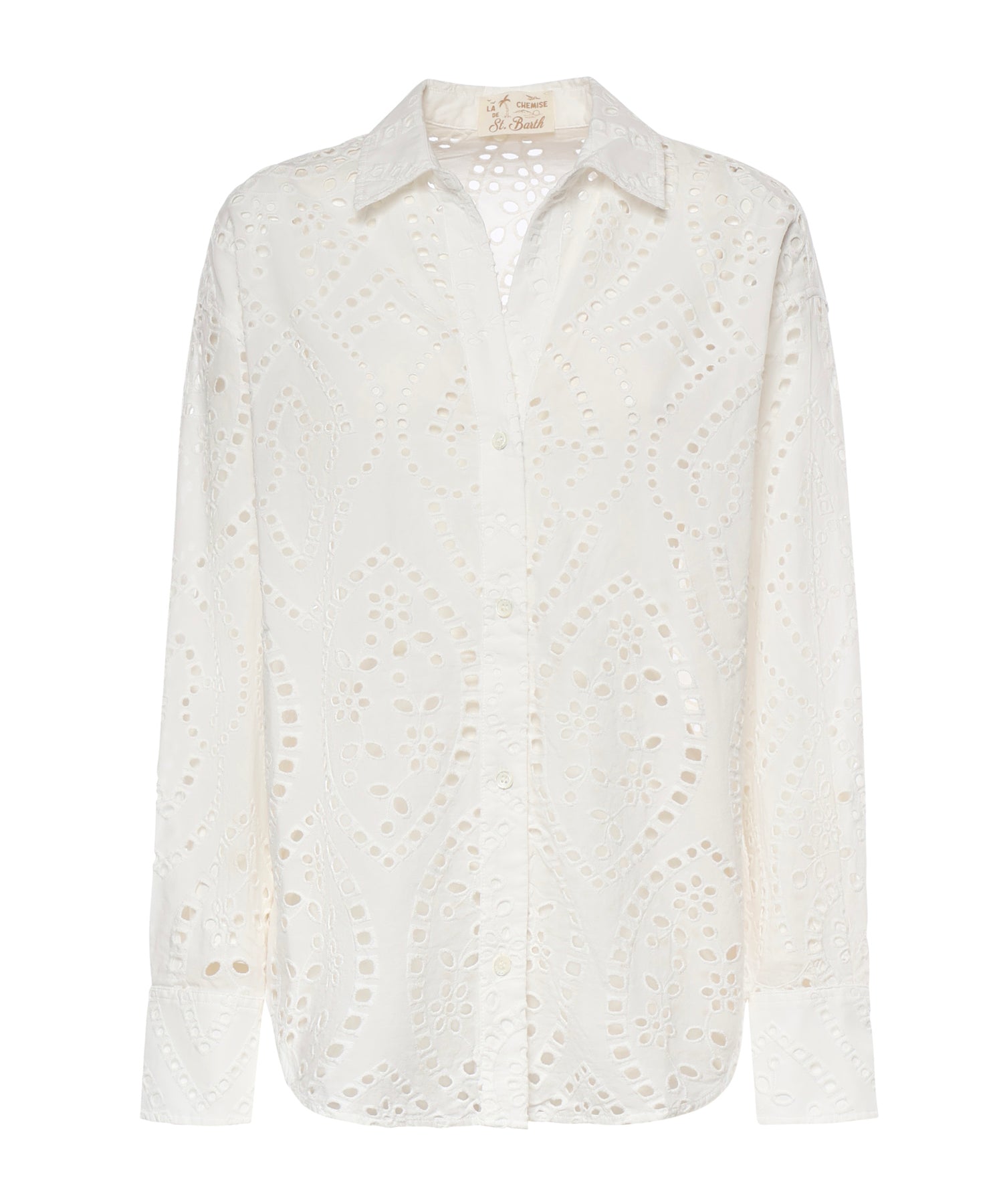 Camicia in cotone sangallo CYS0001 01000L MC2 SAINT BARTH 