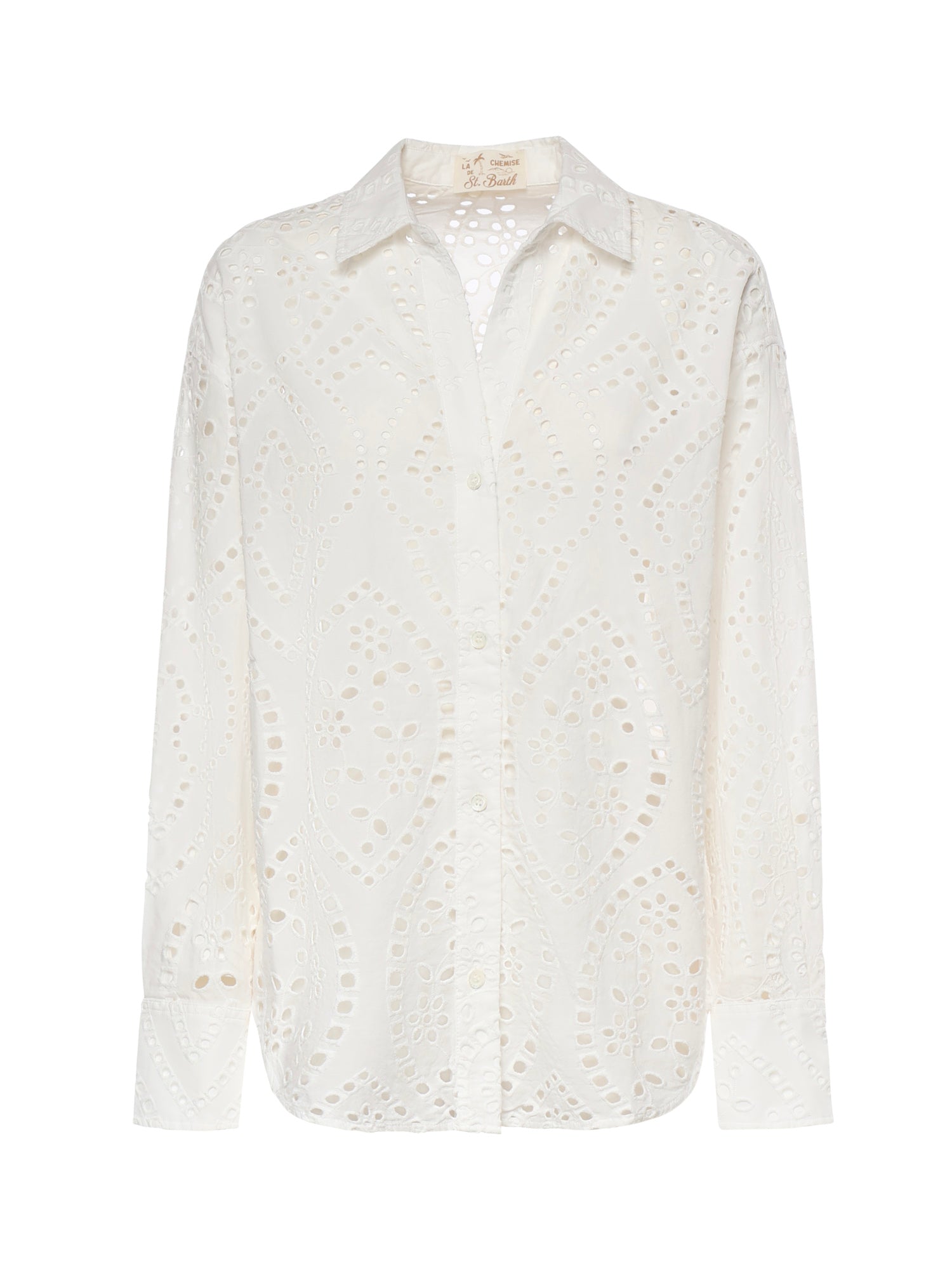 Camicia in cotone sangallo CYS0001 01000L MC2 SAINT BARTH 